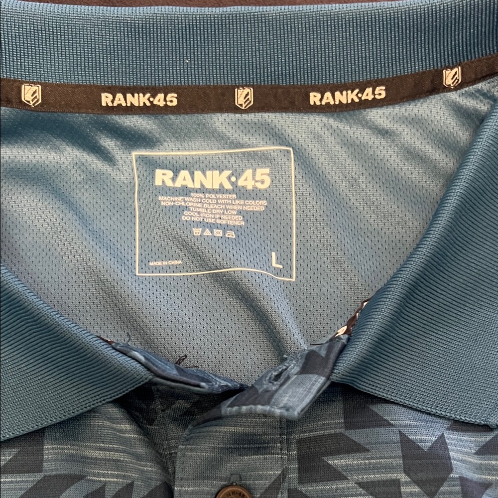 RANK45 Men's Blue Shirt